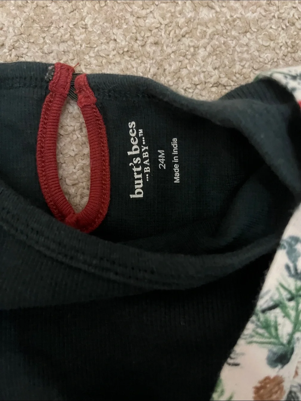 Burt's Bees Holiday Jumper with Hunter Onesie